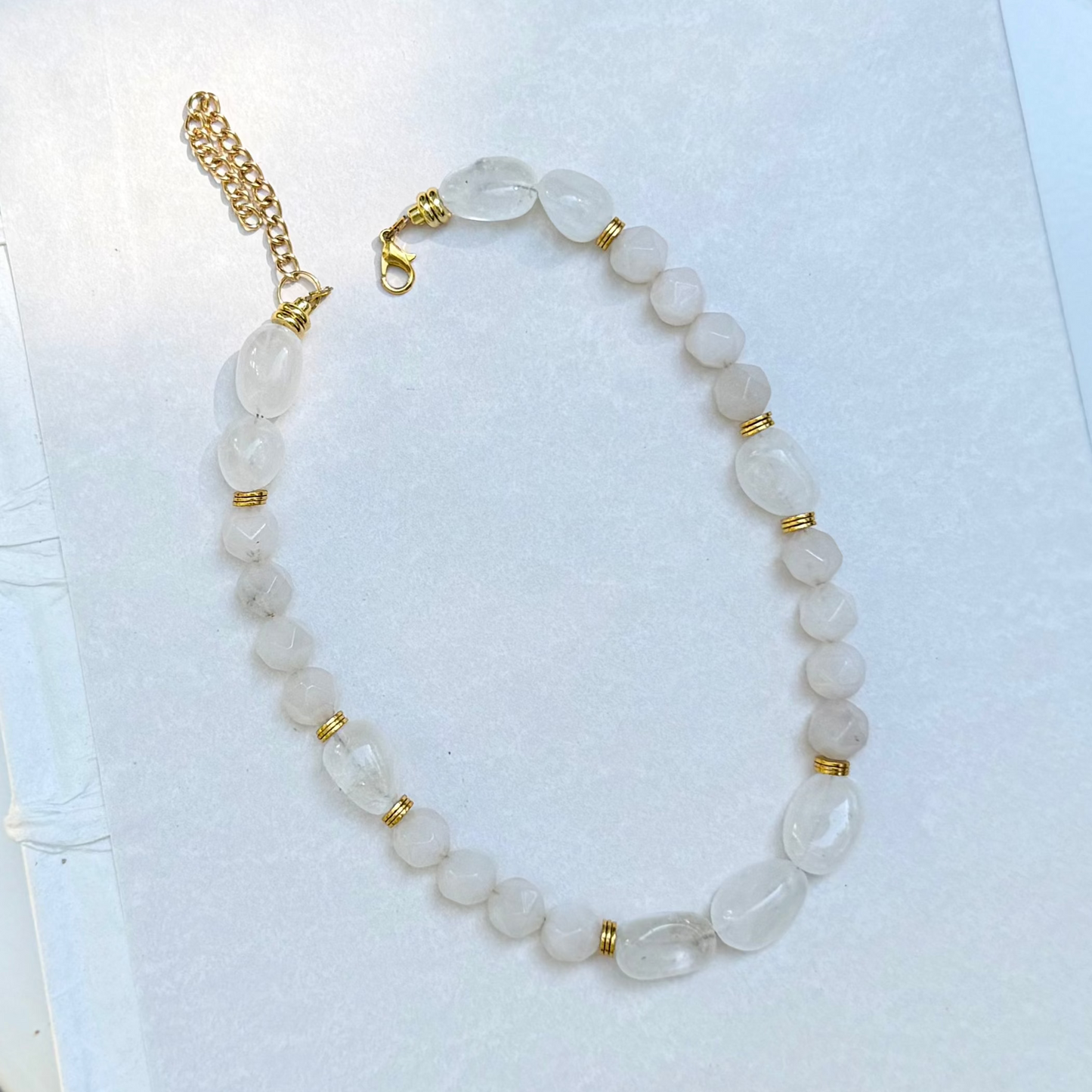 clear beaded necklace