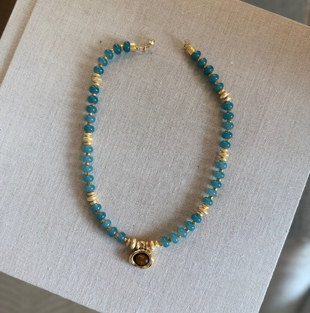 sea glass & gold necklace (PRE-ORDER!)