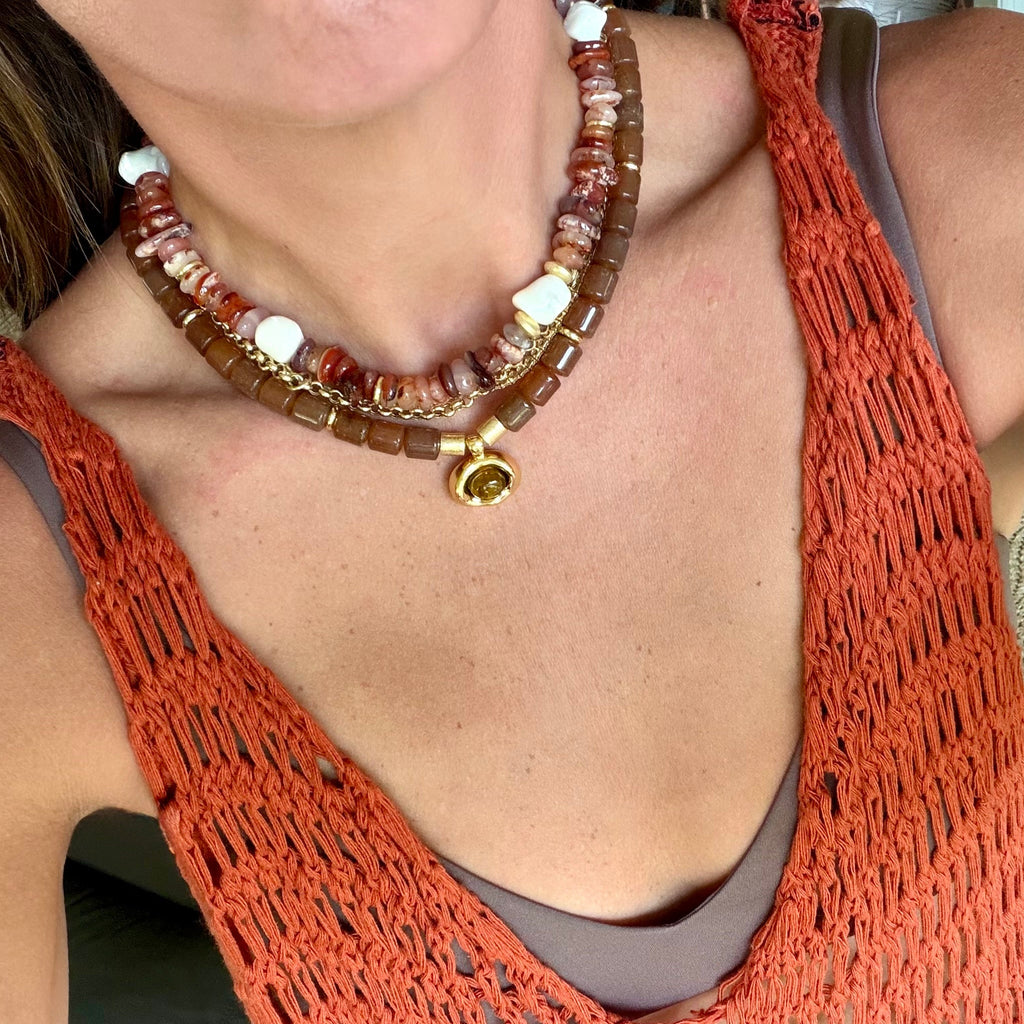 brownstone necklace