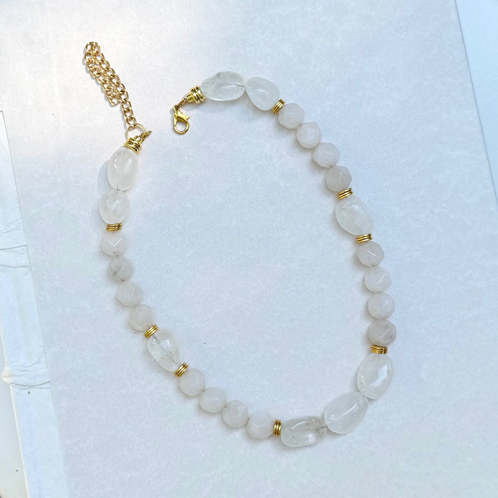clear beaded necklace