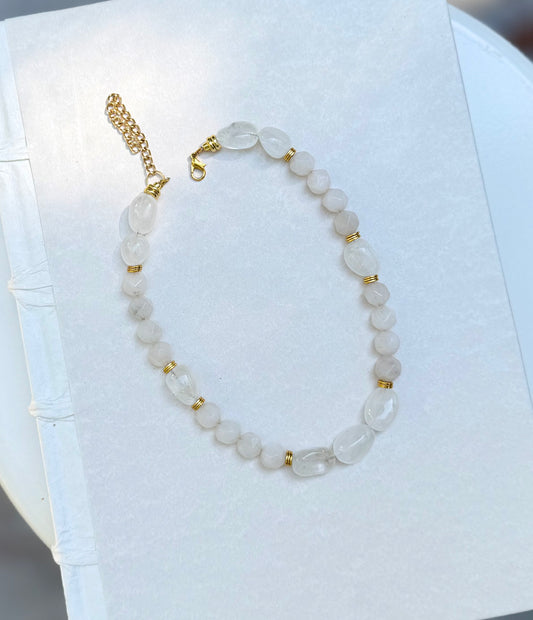 clear beaded necklace