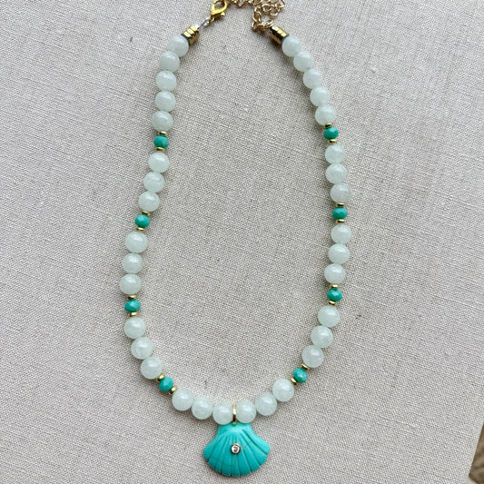 sea pearl shell necklace