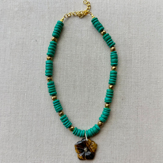 emerald bloom necklace
