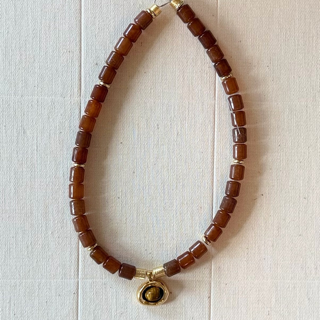 brownstone necklace